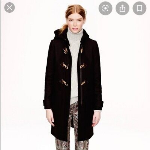 J.Crew Womens Convertible Toggle Wool Peacoat